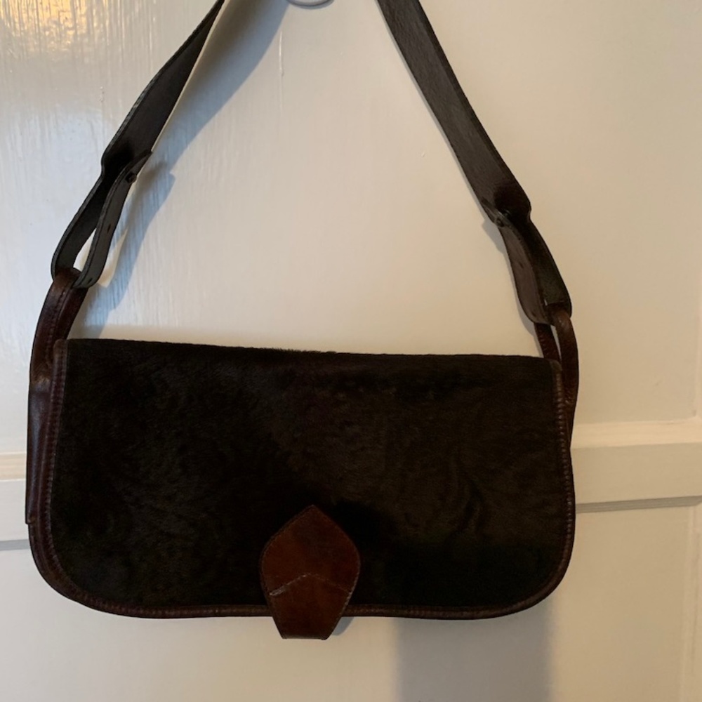 COPY - KENZO Brown Leather/Fur bag